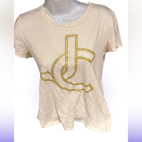 Juicy couture cream comfy logo blouse Sz L - Picture 13 of 13